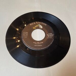 Don Gibson Just One Time I‎ May Never Get To Heaven RCA Victor 45 RPM Record